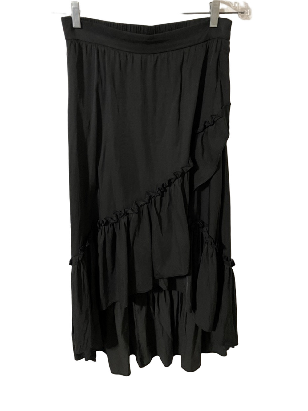 Scarlet Darkness Black Skirt With Ruffle Size Large